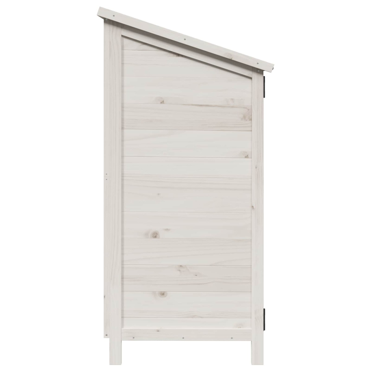 vidaXL Αποθήκη Κήπου Λευκό 106,5 x 56 x 113,5 εκ. Στερεό Ξύλο Πεύκου