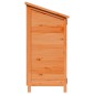 vidaXL Αποθήκη Κήπου Καφέ 106,5 x 56 x 113,5 εκ. Στερεό Ξύλο Πεύκου