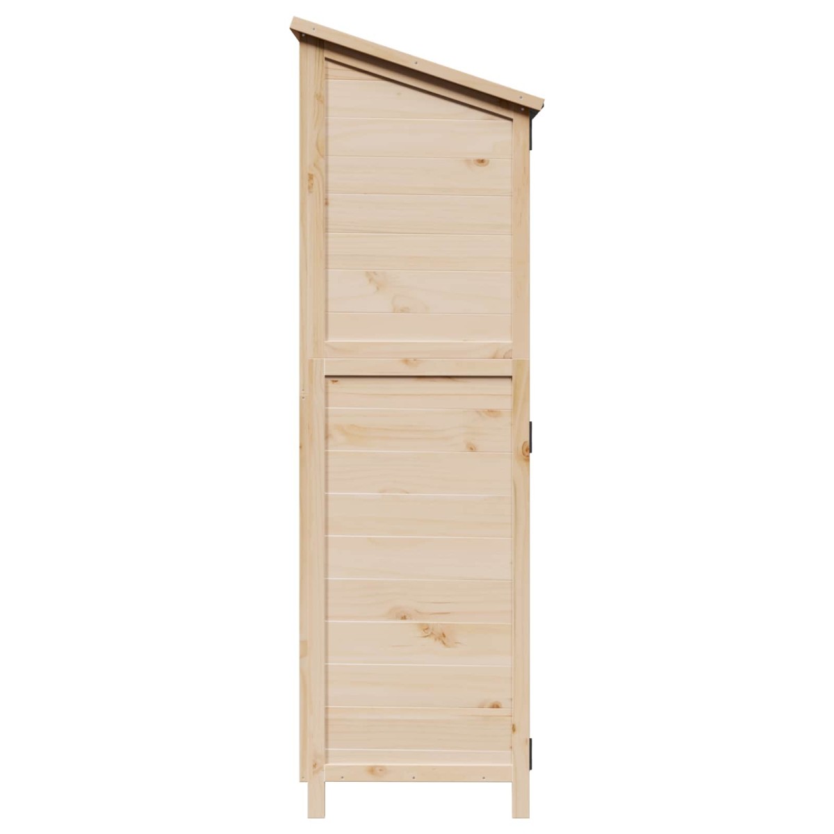 vidaXL Αποθήκη Κήπου Φυσικό 59,5 x 56 x 176,5 εκ. Στερεό Ξύλο Πεύκου