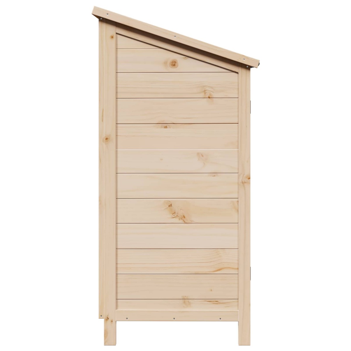 vidaXL Αποθήκη Κήπου Φυσικό 59 x 56 x 113,5 εκ Στερεό Ξύλο Πεύκου