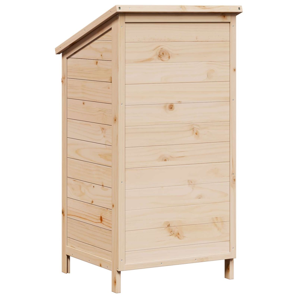 vidaXL Αποθήκη Κήπου Φυσικό 59 x 56 x 113,5 εκ Στερεό Ξύλο Πεύκου