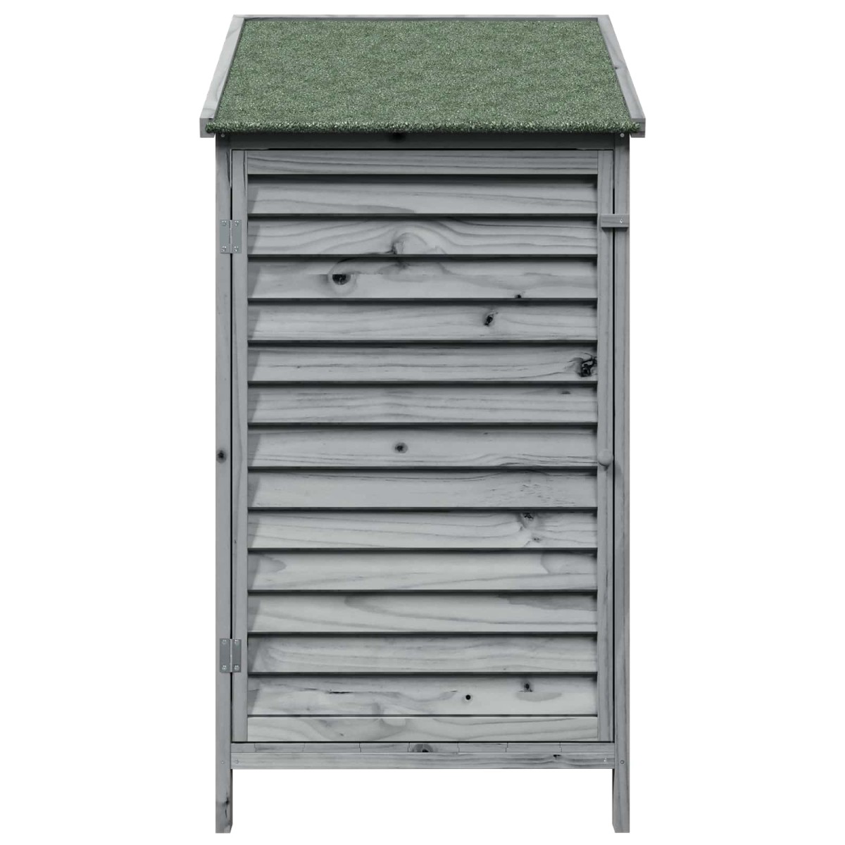 vidaXL Αποθήκη Κήπου Γκρι 59 x 56 x 113,5 εκ Στερεό Ξύλο Πεύκου