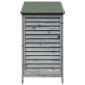 vidaXL Αποθήκη Κήπου Γκρι 59 x 56 x 113,5 εκ Στερεό Ξύλο Πεύκου