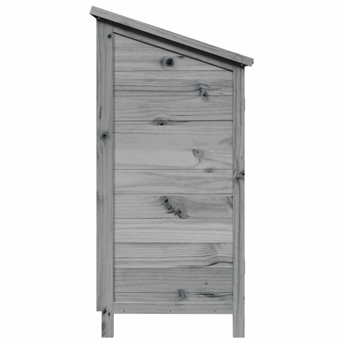 vidaXL Αποθήκη Κήπου Γκρι 59 x 56 x 113,5 εκ Στερεό Ξύλο Πεύκου