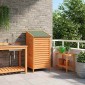 vidaXL Αποθήκη Κήπου Καφέ 59 x 56 x 113,5 εκ Στερεό Ξύλο Πεύκου