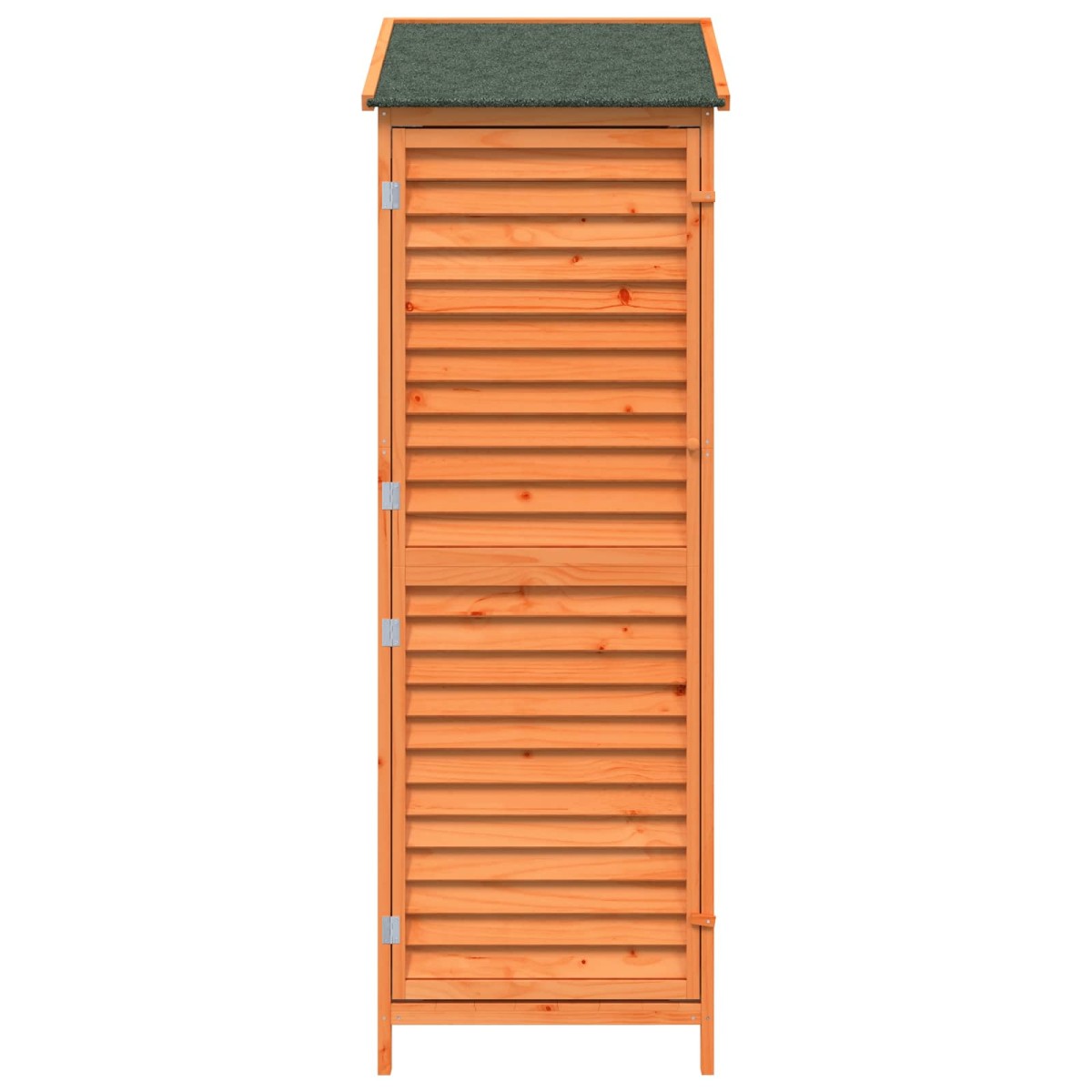 vidaXL Αποθήκη Κήπου με στέγη Καφέ 59 x 56 x 176 εκ Στερεό Ξύλο Πεύκου
