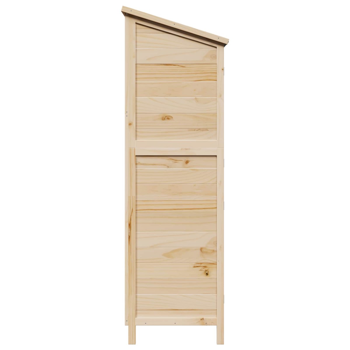 vidaXL Αποθήκη Κήπου Φυσικό 106 x 56 x 176,5 εκ Στερεό Ξύλο Πεύκου