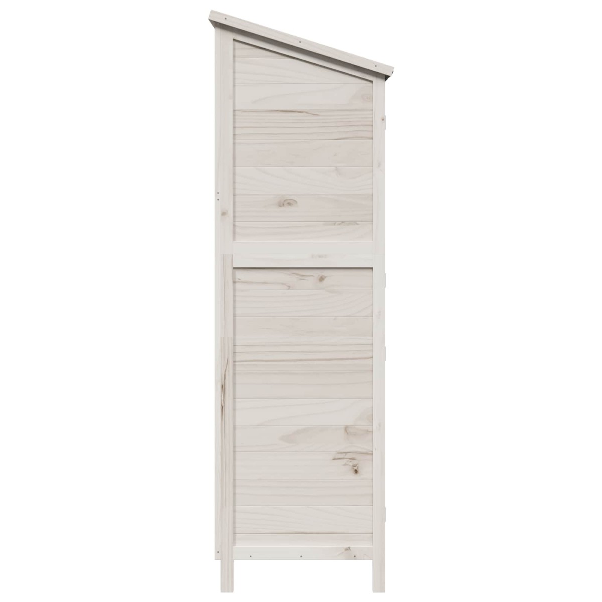 vidaXL Αποθήκη Κήπου Λευκό 106 x 56 x 176,5 εκ Στερεό Ξύλο Πεύκου