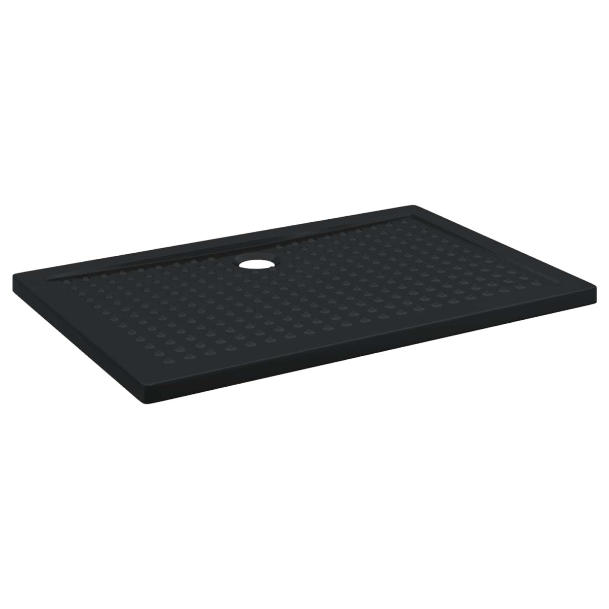 vidaXL Δίσκος Βάσης Ντους με Τρύπες 120 x 80 x 4 εκ. ABS Μαύρο