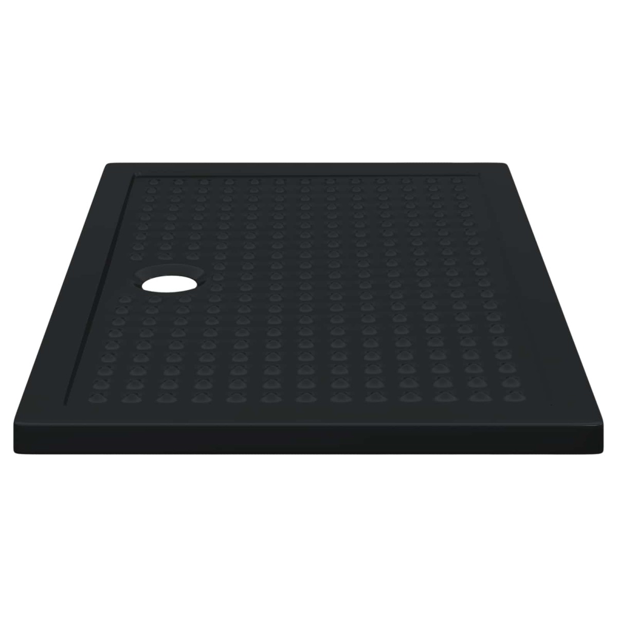 vidaXL Δίσκος Βάσης Ντους με Τρύπες 120 x 80 x 4 εκ. ABS Μαύρο