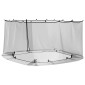 vidaXL Κουνούπι για Περίπτερο 220 mesh Μαύρο 3,6 x 3,6 x 2 μ