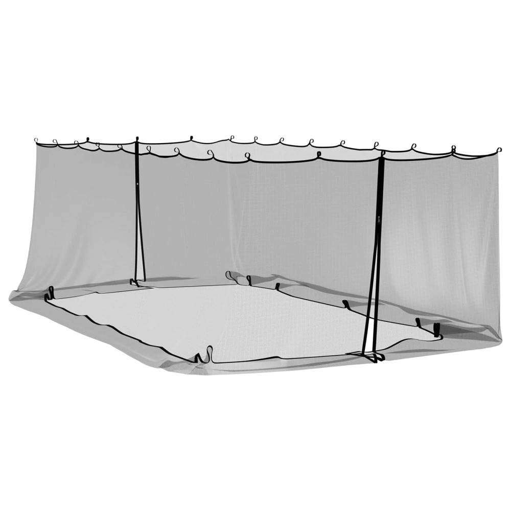 vidaXL Κουνούπι για Περίπτερο 220 mesh Μαύρο 6 x 3 x 2 m Πολυεστέρας