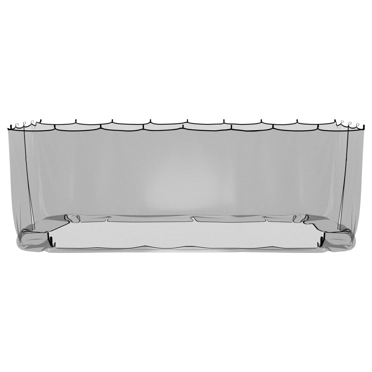 vidaXL Κουνούπι για Περίπτερο 220 mesh Μαύρο 6 x 3 x 2 m Πολυεστέρας