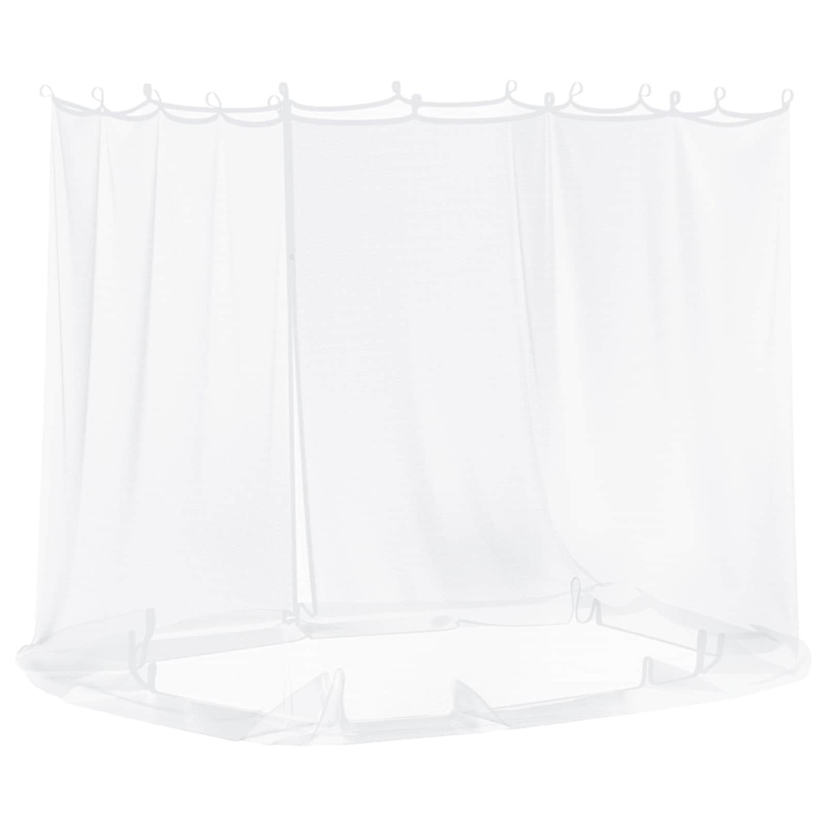 vidaXL Κουνούπι για Περίπτερο 220 mesh Λευκό 2 x 2 x 2 m Πολυεστέρας