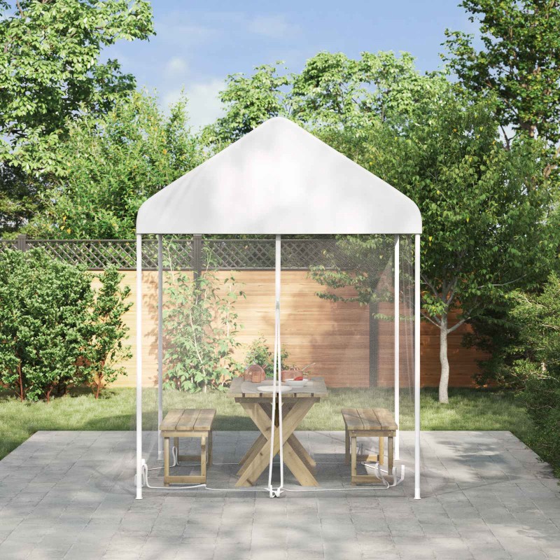 vidaXL Κουνούπι για Περίπτερο 220 mesh Λευκό 2 x 2 x 2 m Πολυεστέρας