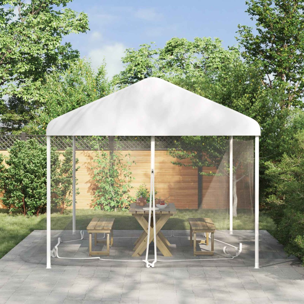 vidaXL Κουνούπι για Περίπτερο 220 mesh Λευκό 4 x 3 x 2 cm Πολυεστέρας