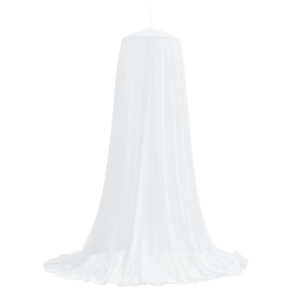 vidaXL Δίχτυ κουνουπιών για κρεβάτι 3 pcs 156 mesh Λευκό ⌀56 x 220 εκ