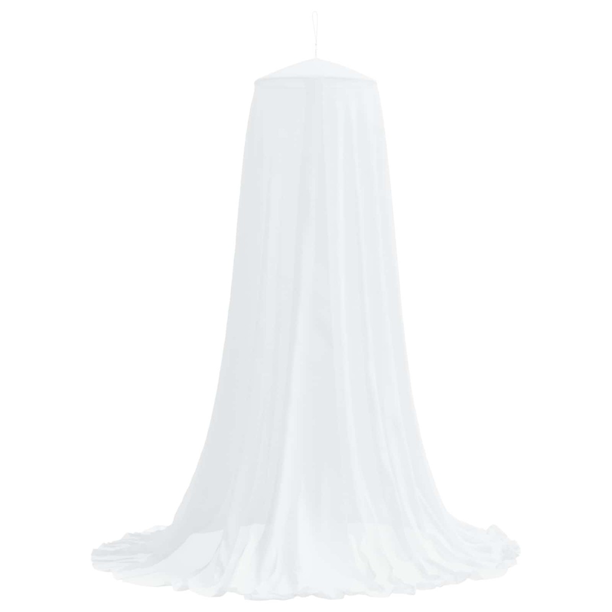 vidaXL Δίχτυ κουνουπιών για κρεβάτι 3 pcs 156 mesh Λευκό ⌀56 x 220 εκ