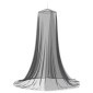 vidaXL Δίχτυ κουνουπιών για κρεβάτι 156 mesh Μαύρο ⌀56 x 220 εκ