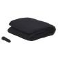 vidaXL Δίχτυ κουνουπιών για κρεβάτι 156 mesh Μαύρο ⌀56 x 220 εκ