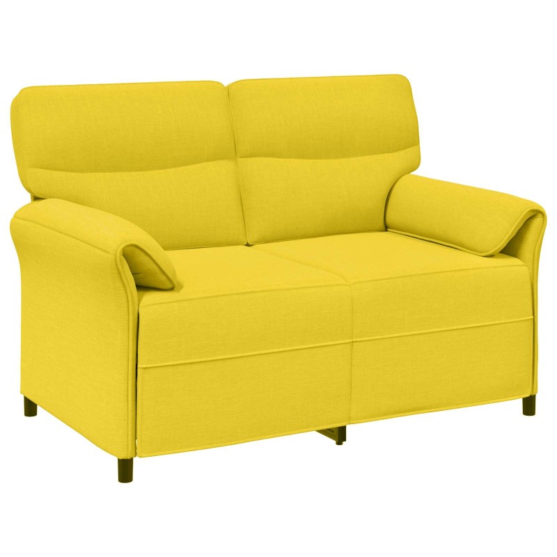 vidaXL Καναπές 100% πολυέστερ μεταλλικό πλαίσιο MDF, Κόντρα πλακέ