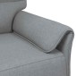 vidaXL Καναπές 100% πολυέστερ μεταλλικό πλαίσιο MDF, Κόντρα πλακέ