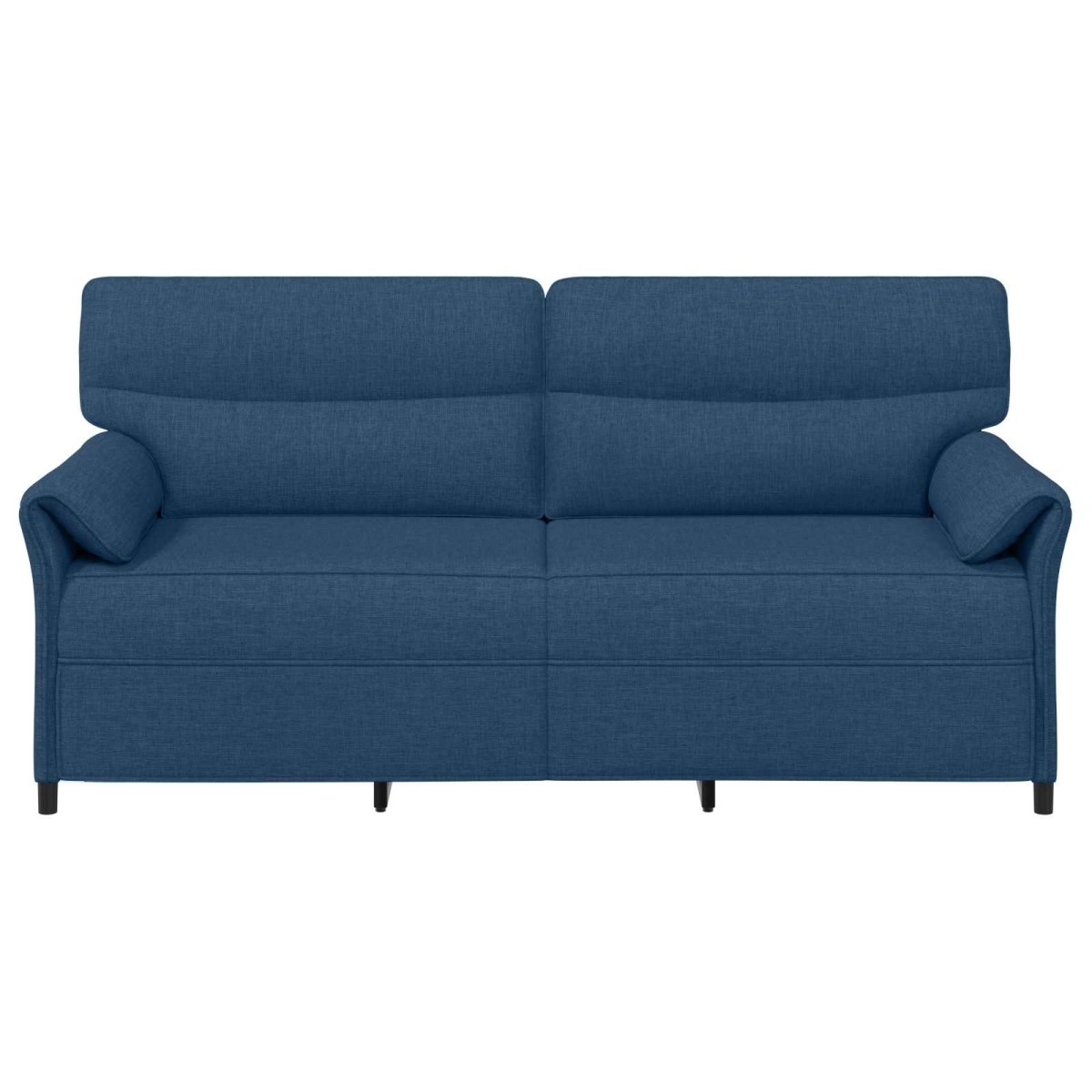 vidaXL Καναπές 100% πολυέστερ μεταλλικό πλαίσιο MDF, Κόντρα πλακέ