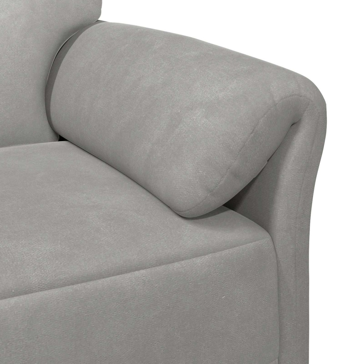 vidaXL Καναπές 1-θέσιος Ανοιχτό γκρι 88 x 83 x 95 εκ Βελούδο
