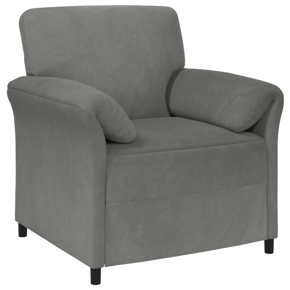 vidaXL Καναπές 1-θέσιος Σκούρο Γκρι 88 x 83 x 95 εκ Βελούδο