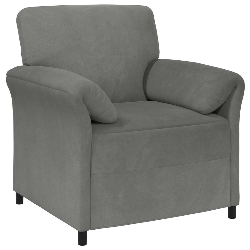 vidaXL Καναπές 1-θέσιος Σκούρο Γκρι 88 x 83 x 95 εκ Βελούδο