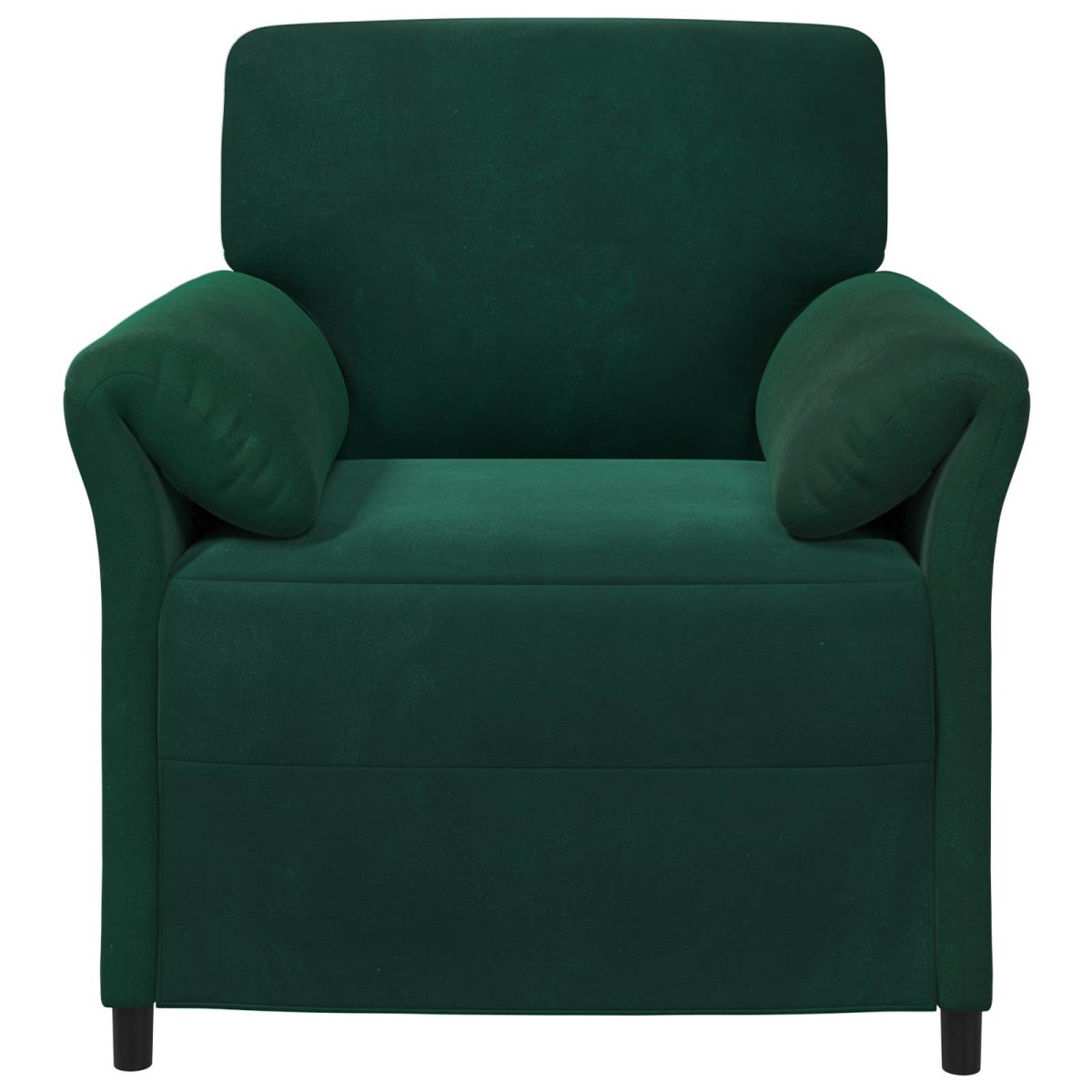 vidaXL Καναπές 1-θέσιος Σκούρο Πράσινο 88 x 83 x 95 εκ Βελούδο