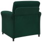 vidaXL Καναπές 1-θέσιος Σκούρο Πράσινο 88 x 83 x 95 εκ Βελούδο