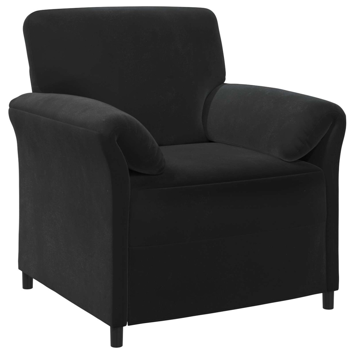 vidaXL Καναπές 1-θέσιος Μαύρο 88 x 83 x 95 εκ Βελούδο