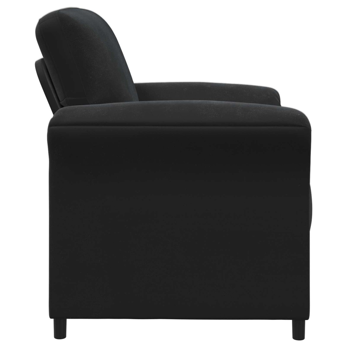 vidaXL Καναπές 1-θέσιος Μαύρο 88 x 83 x 95 εκ Βελούδο