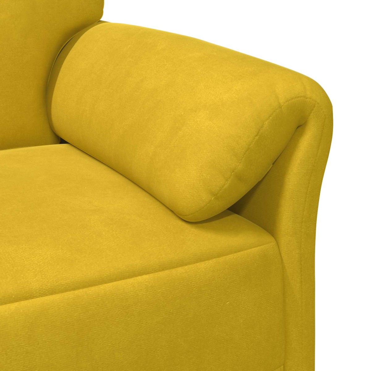 vidaXL Καναπές 1-θέσιος Κίτρινο 88 x 83 x 95 εκ Βελούδο