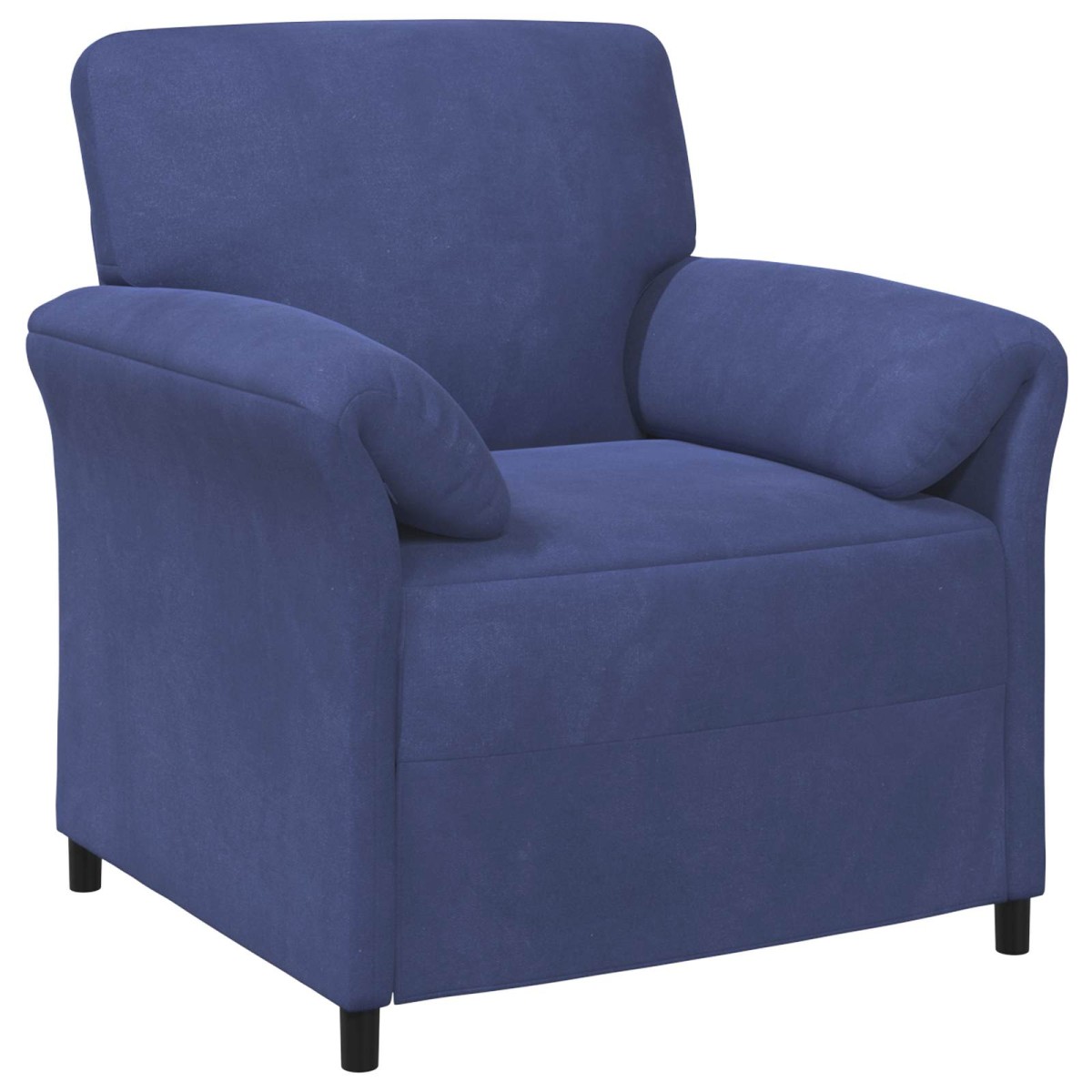 vidaXL Καναπές 1-θέσιος Μπλε Αστυνομίας 88 x 83 x 95 εκ Βελούδο