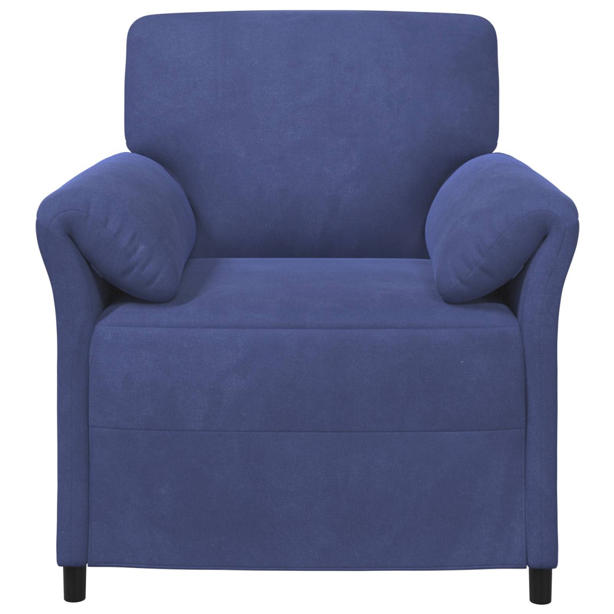 vidaXL Καναπές 1-θέσιος Μπλε Αστυνομίας 88 x 83 x 95 εκ Βελούδο