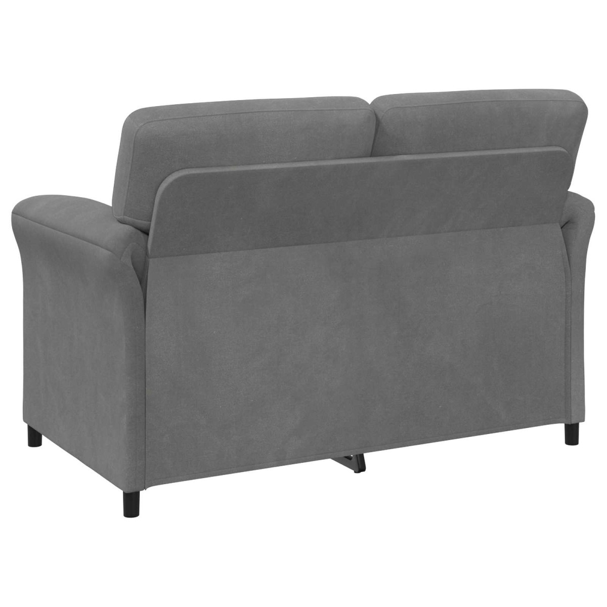 vidaXL Καναπές 2 ατόμων Σκούρο Γκρι 138 x 83 x 95 εκ Βελούδο