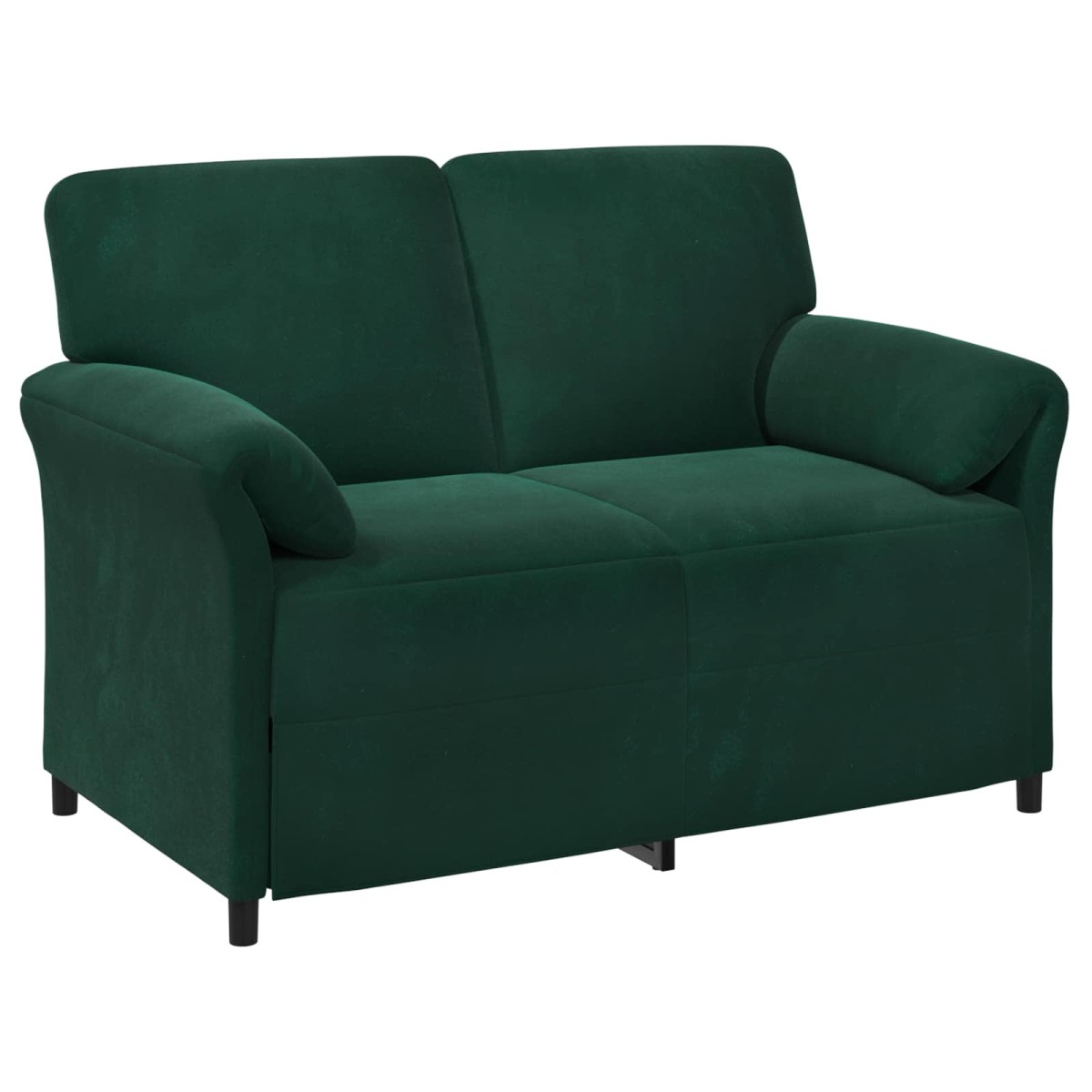 vidaXL Καναπές 2 ατόμων Σκούρο Πράσινο 138 x 83 x 95 εκ Βελούδο