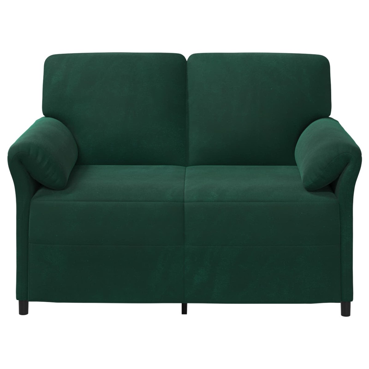 vidaXL Καναπές 2 ατόμων Σκούρο Πράσινο 138 x 83 x 95 εκ Βελούδο