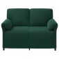 vidaXL Καναπές 2 ατόμων Σκούρο Πράσινο 138 x 83 x 95 εκ Βελούδο