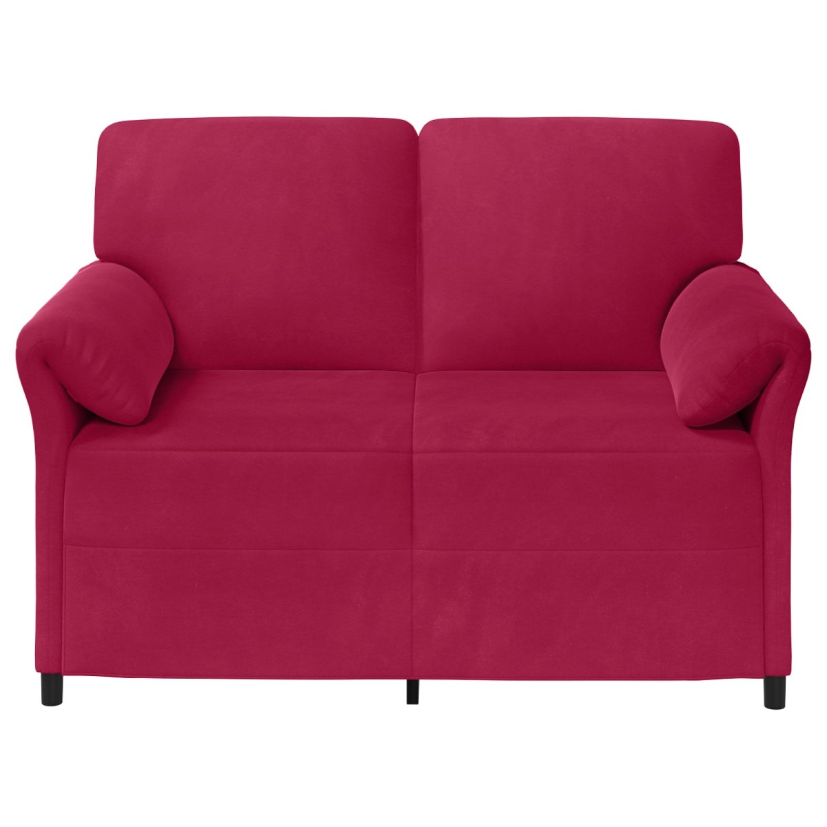 vidaXL Καναπές 2 ατόμων Κόκκινο 138 x 83 x 95 εκ Βελούδο