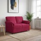 vidaXL Καναπές 2 ατόμων Κόκκινο 138 x 83 x 95 εκ Βελούδο