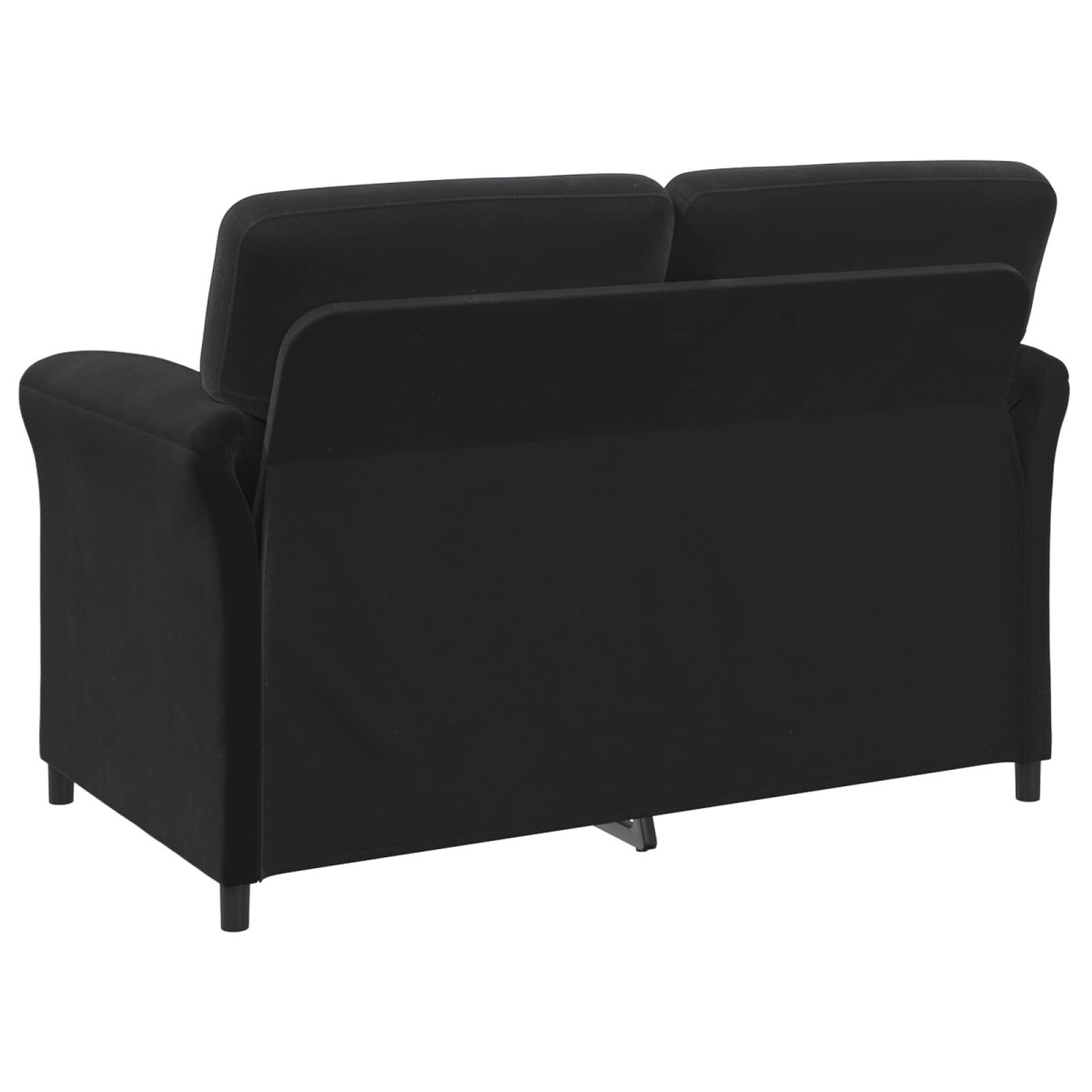 vidaXL Καναπές 2 ατόμων Μαύρο 138 x 83 x 95 εκ Βελούδο