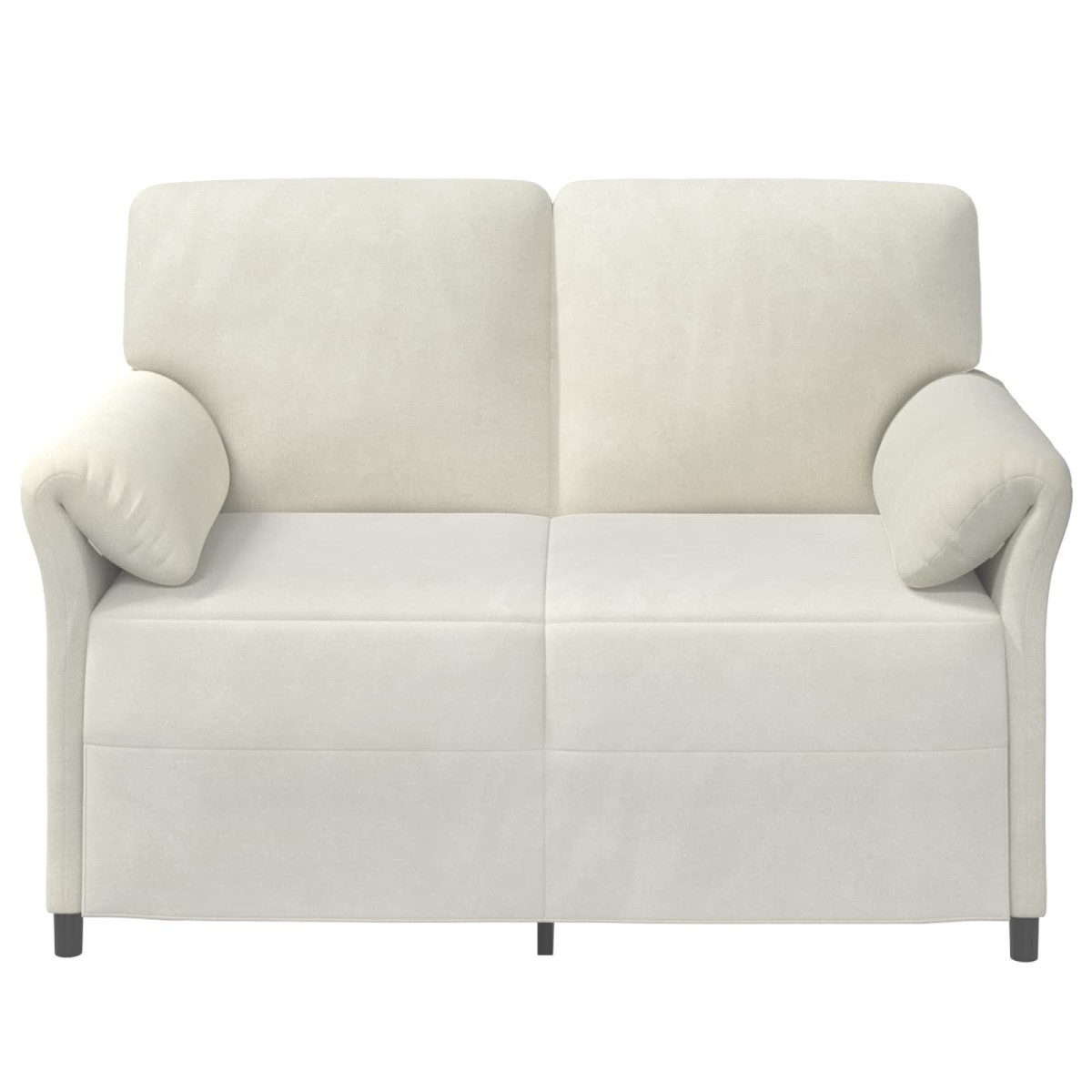 vidaXL Καναπές 2 ατόμων Κρεμ 138 x 83 x 95 εκ Βελούδο