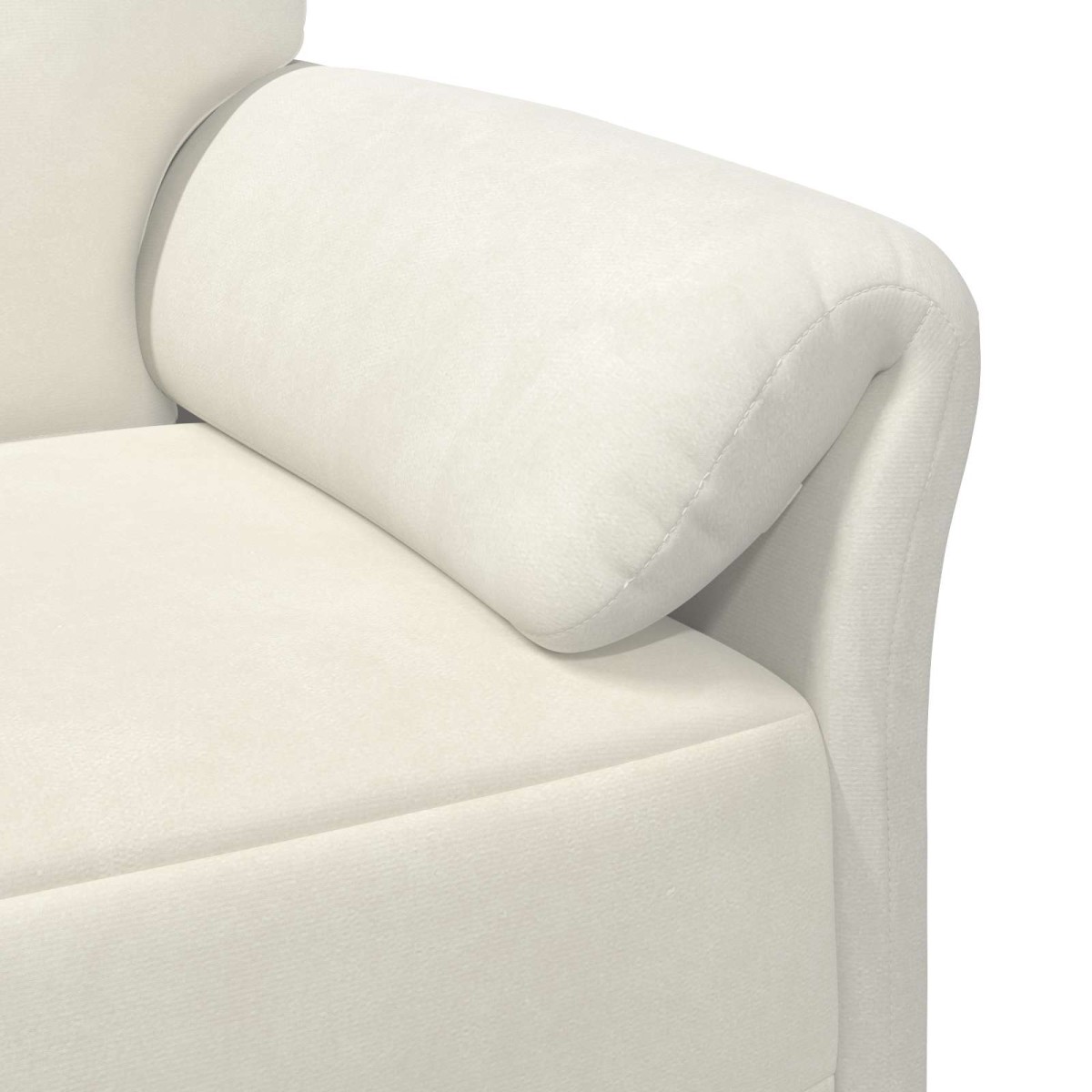 vidaXL Καναπές 2 ατόμων Κρεμ 138 x 83 x 95 εκ Βελούδο