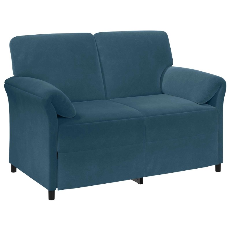 vidaXL Καναπές 2 ατόμων Μπλε 138 x 83 x 95 εκ Βελούδο