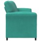 vidaXL Καναπές 2 ατόμων Τιρκουάζ 138 x 83 x 95 εκ Βελούδο