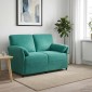 vidaXL Καναπές 2 ατόμων Τιρκουάζ 138 x 83 x 95 εκ Βελούδο