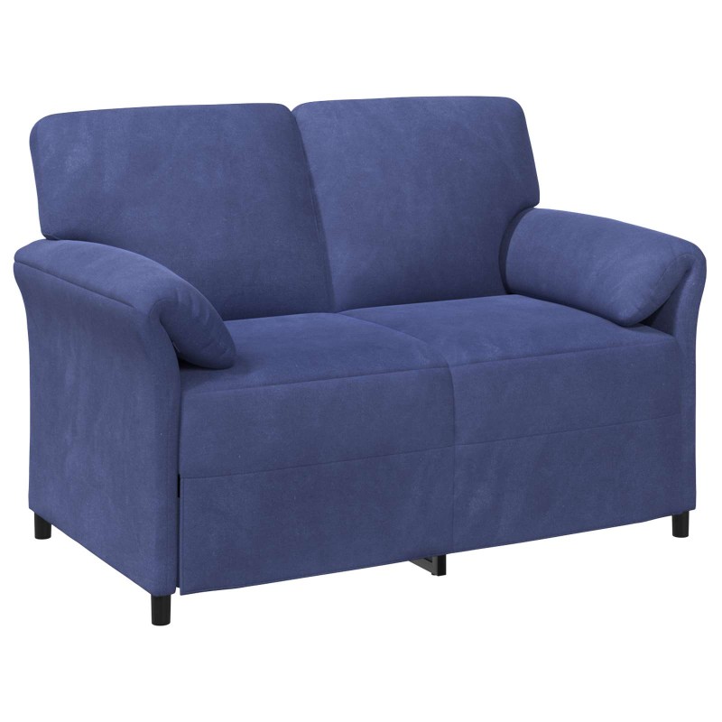 vidaXL Καναπές 2 ατόμων Μπλε Αστυνομίας 138 x 83 x 95 εκ Βελούδο